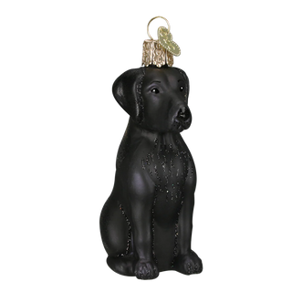 Black Labrador Old World Christmas