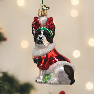 Holiday French Bulldog Old World Christmas