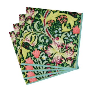 Cocktail Napkin - Golden Lilly - Forest Caspari