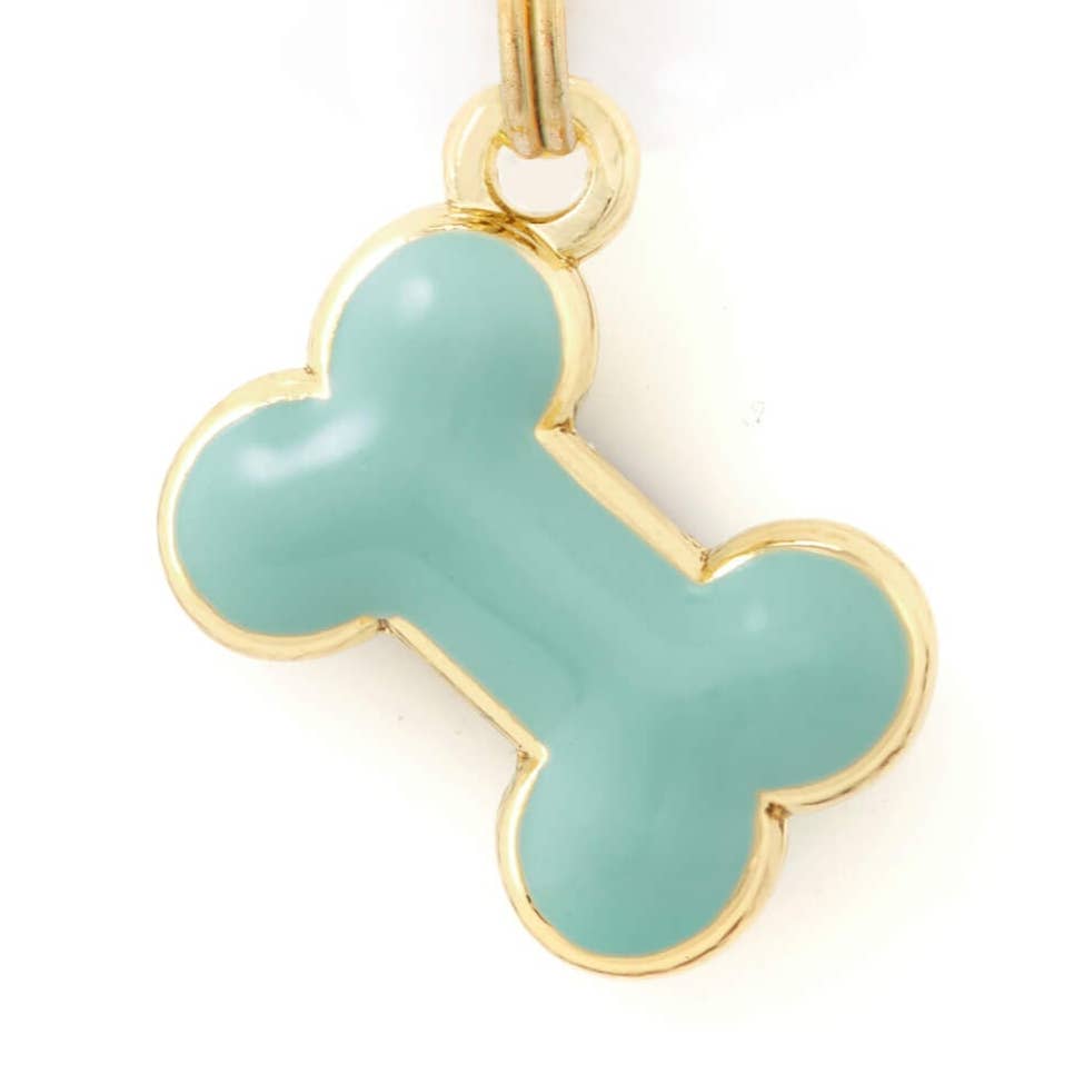Blue Bone Collar Charm The Foggy Dog
