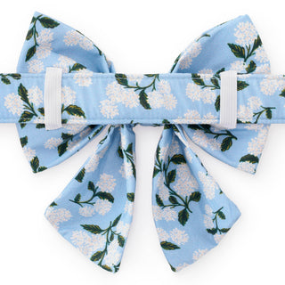 Rifle Paper Co. x TFD Hydrangea Spring Lady Dog Bow The Foggy Dog