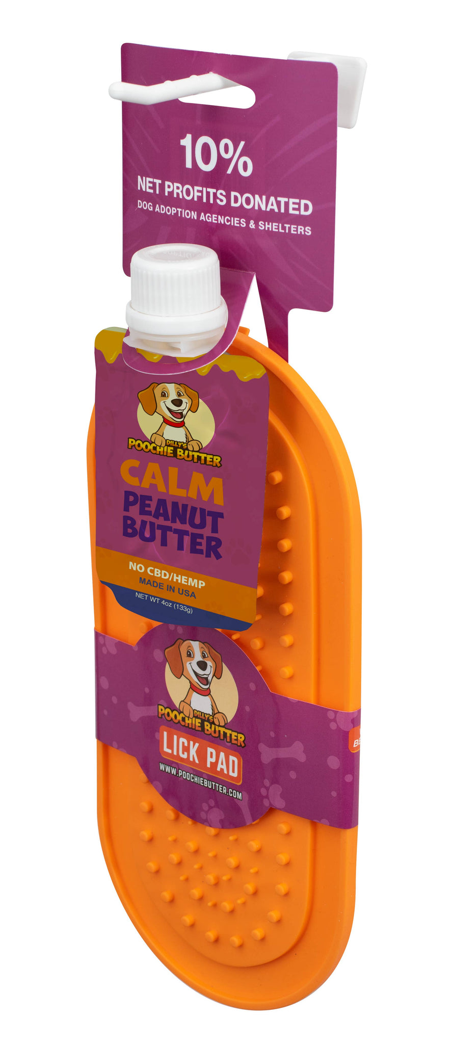 4oz Dog Calming Butter + Oval Lick Mat