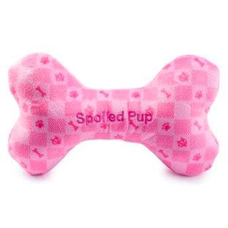 Pink Checker Chewy Vuiton Bone  Haute Diggity Dog Large  