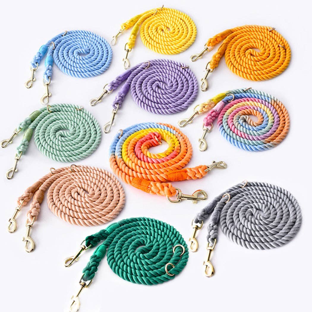 Loofie - 7.5ft Handsfree Colorful Rope Dog Leash Cheerhunting