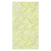Guest Towel Napkin - Fretwork Moss Green Caspari