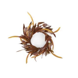 Sleepy Silene Eva Candle Ring Decorative Tabletop Centerpiece K&K Yellow