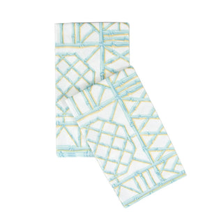 Guest Towel Napkin - Bamboo Screen Robin's Egg Caspari