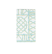 Guest Towel Napkin - Bamboo Screen Robin's Egg Caspari
