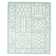 Guest Towel Napkin - Bamboo Screen Robin's Egg Caspari