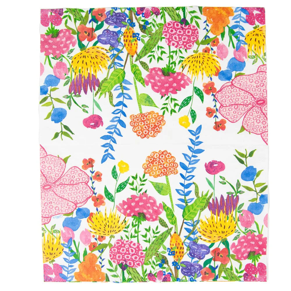 Guest Towel Napkin - Cottage Floral  Caspari   