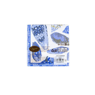 Cocktail Napkin - Coquillage Blue Caspari