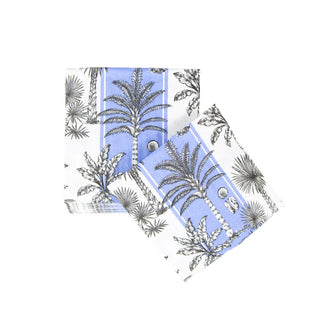 Cocktail Napkin - Southern Palms Blue/White Caspari