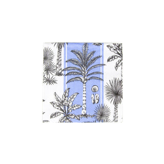 Cocktail Napkin - Southern Palms Blue/White Caspari