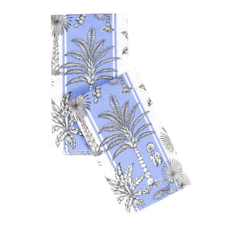 Guest Towel Napkin - Southern Palms Blue/White Caspari