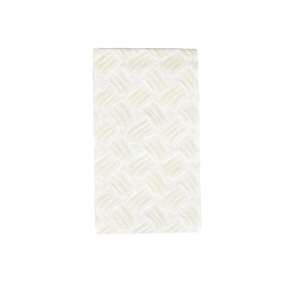 Guest Towel Napkin - Basketry Flax-Paper Linen  Caspari   