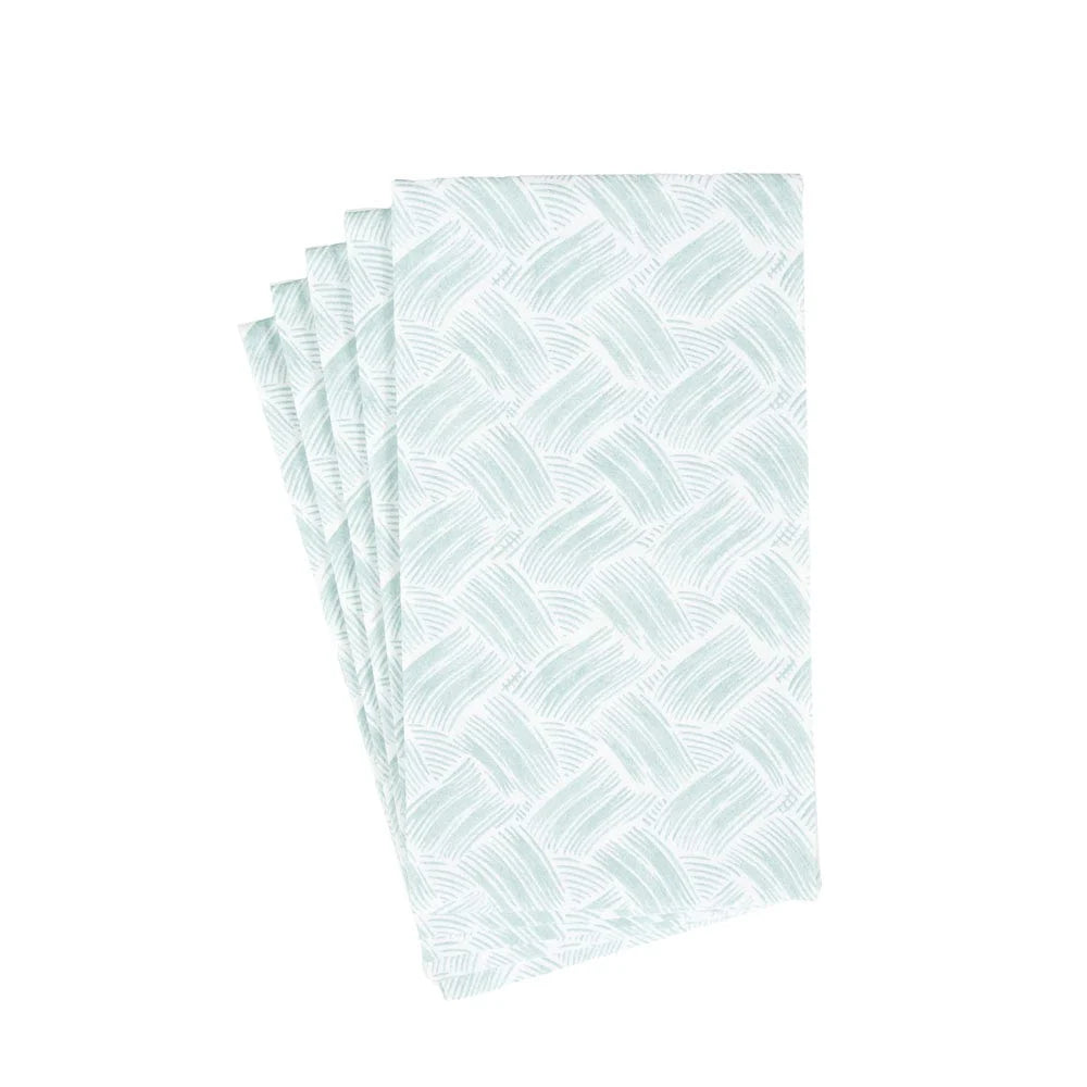 Guest Towel Napkin - Basketry Mist-Paper Linen  Caspari   