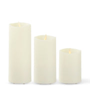 Luminara - Outdoor Flameless Pillar - Slim - Ivory Flameless Candles K&K   