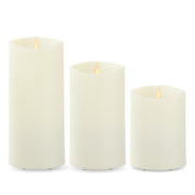 Luminara - Outdoor Flameless Pillar - Large - Ivory Flameless Candles K&K   