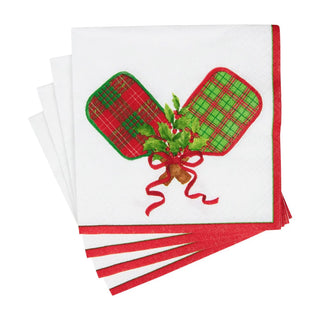 Cocktail Napkin - Christmas Pickleball  Caspari   