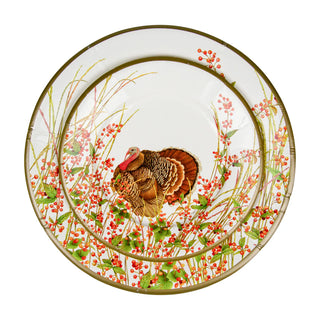 Turkey And Berries - Dinner Plates  Caspari   