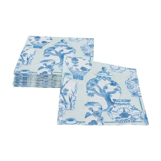 Cocktail Napkin - Glazed Porcelain Celadon Caspari