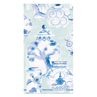 Guest Towel Napkin - Glazed Porcelain Celadon Caspari