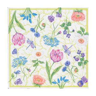 Cocktail Napkin - Floral Majolica Caspari