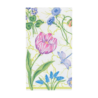 Guest Towel Napkin - Floral Majolica Caspari