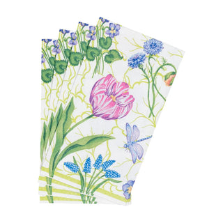 Guest Towel Napkin - Floral Majolica Caspari