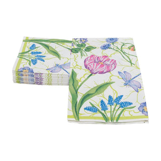 Guest Towel Napkin - Floral Majolica Caspari
