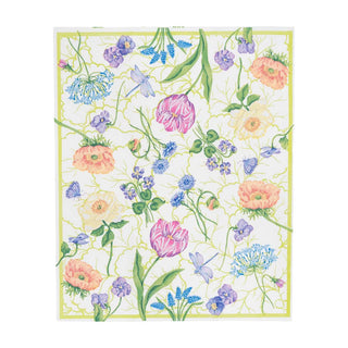 Guest Towel Napkin - Floral Majolica Caspari