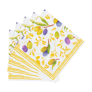 Cocktail Napkin - Mediterranean Dijon Caspari