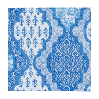 Cocktail Napkin - Provencale Cotton Blue Caspari