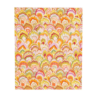 Guest Towel Napkin - Marbled Ceramica Rspbrry/Chartreuse Caspari