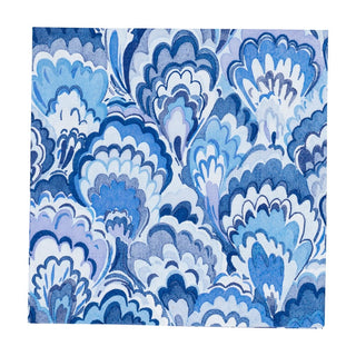 Cocktail Napkin - Marbled Ceramica Indigo Caspari