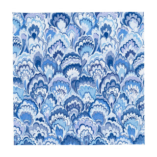 Cocktail Napkin - Marbled Ceramica Indigo Caspari