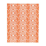 Guest Towel Napkin - Coral And Trellis Coral Caspari
