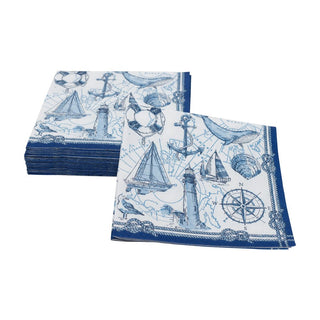 Cocktail Napkin - To The Lighthouse Caspari