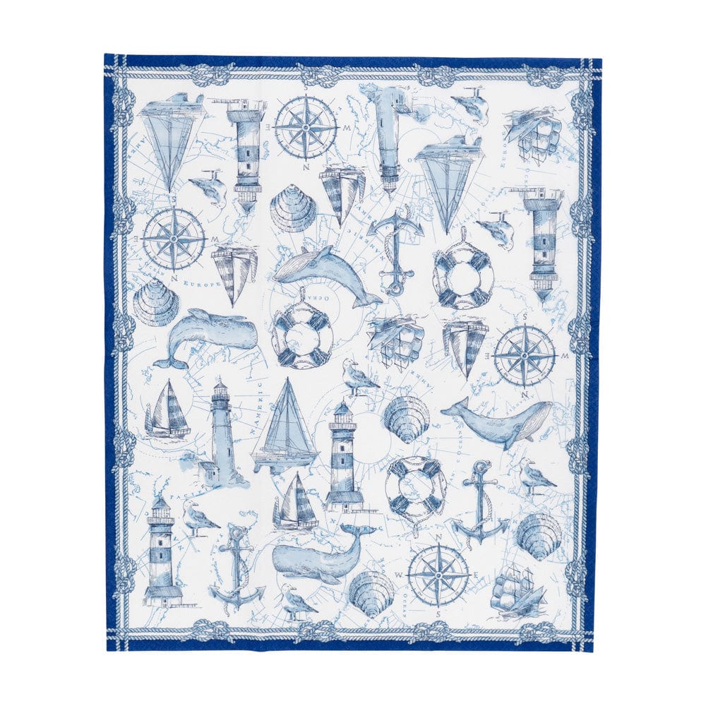 Guest Towel Napkin - To The Lighthouse Caspari