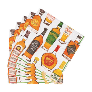Cocktail Napkin - Whiskey Tasting Caspari