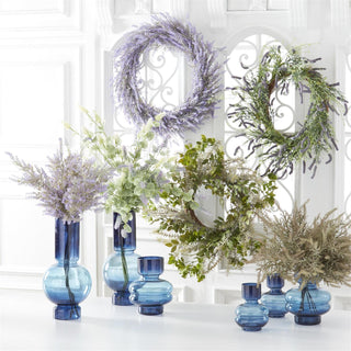 Lavender w/Eucalyptus Leaves Stem  K&K   