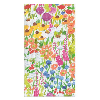 Guest towel Naokin Primavera with a bright multicolor floral print.