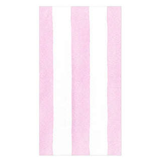 Guest towel Naokin cafe stripe light pink paper linen with pink and white stripes, ideal for place settings.