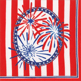 Cocktail Napkin - Stars, Stripes And Sparks