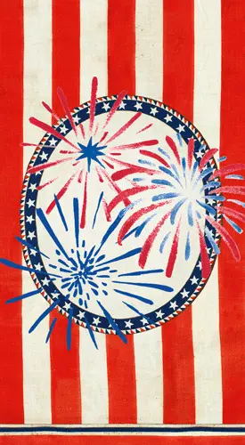 Guest Towel Napkin - Stars, Stripes And Sparks
