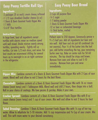 Pimento Cheese Dip Mix Davis & Davis Gourmet Foods