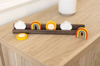 Weather Wood Letterboard Shape Set, Set of 6