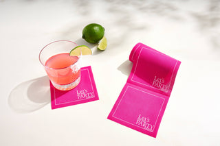 Blush Crush Cocktail Napkin Roll Toasting With Tara