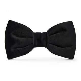 Black Velvet Dog Bow Tie The Foggy Dog Large