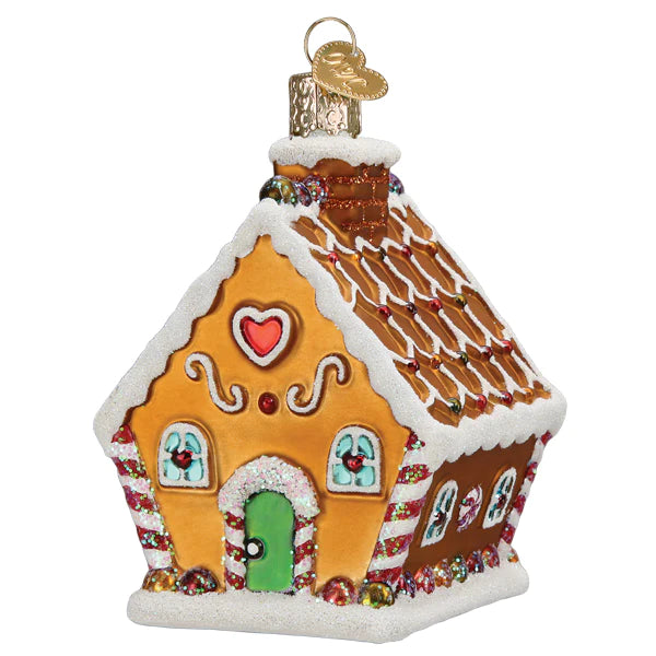 Sweet Gingerbread Cottage Ornament  Old World Christmas   